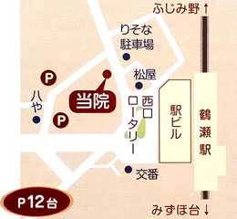 いままき内科医院案内図